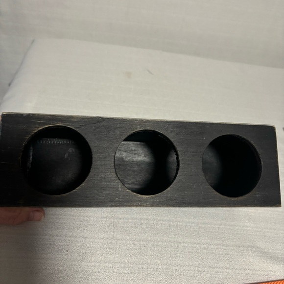 Coffee cappuccino bar three candles & coffee cup hook black LIKE NEW NEVER USED - Picture 5 of 8